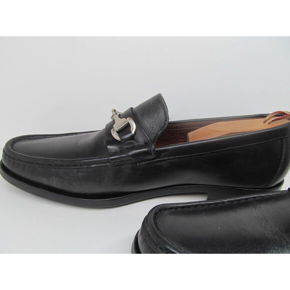 Allen Edmonds Mismatched Arezzo Mens Black Leather Horsebit Loafers Sizes READ - Picture 9 of 16